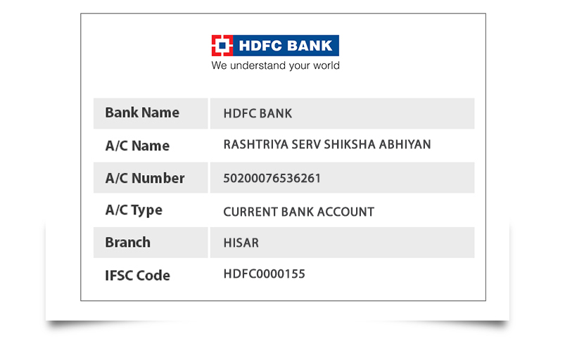 Bank Account Details